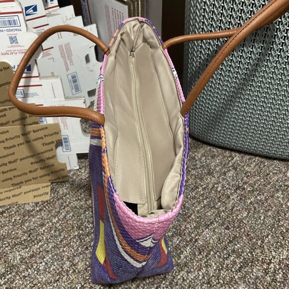 MMS Design Studio Diamond Days Shoulder Purse, Multi-Colored - NWT - Picture 8 of 8